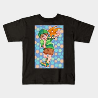 Takeru and Patamon Kids T-Shirt